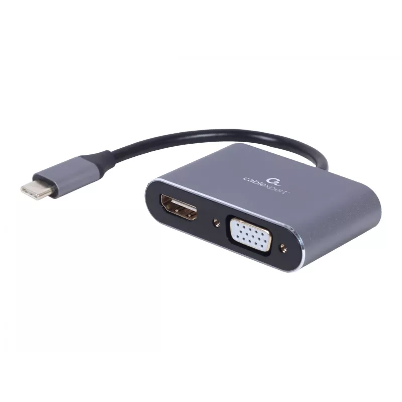 Cablexpert A-USB3C-HDMIVGA-01 USB grafikos adapteris pilkas