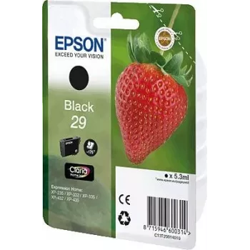 Epson Strawberry 29 K rašalo kasetė, 1 vnt., originali, standartinės talpos, juoda