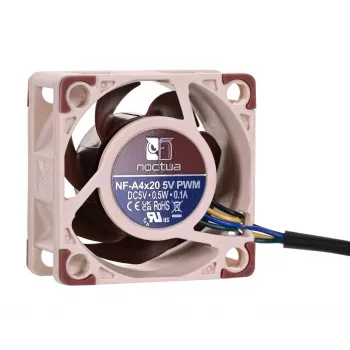 Noctua ventiliatorius NF-A4X20 5V PWM — 40×20 mm, 5 V, 4 kontaktų PWM, 1100–5000 RPM, 9,4 m³/h