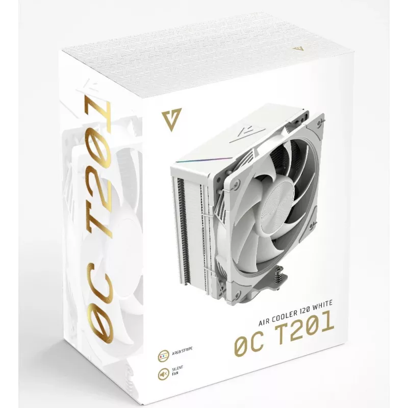 MODECOM Volcano 0C T201 procesoriaus aušintuvas 12 cm baltas