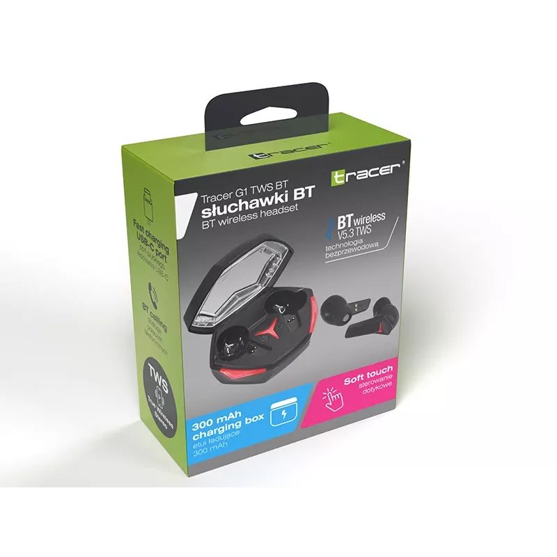 Belaidės ausinės Tracer 47614 G1 TWS BT