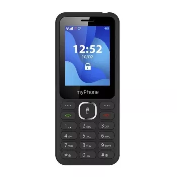 Mobilus telefonas MYPHONE myPhone 6320, 2,4 colio ekranas, Dual SIM, 1000 mAh, Bluetooth, FM radijas, Juoda