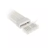 PCI-E 8 kontaktų ilginimo laidas Kolink Umbra Radiant ARGB — dvigubas 2× 8 kontaktų, pintas ilginimas GPU maitinimui