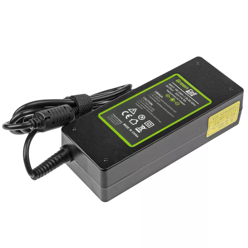 Maitinimo adapteris Green Cell AD39AP 90W AC-DC 20V 4,5A, skirtas Lenovo (vidaus naudojimui), juodas