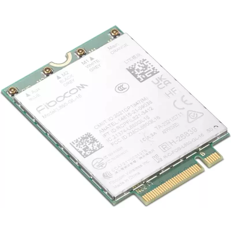 Vidinė 4G LTE CAT16 WWAN plokštė Lenovo Fibocom L860-GL-16 M.2, iki 1000 Mbit/s