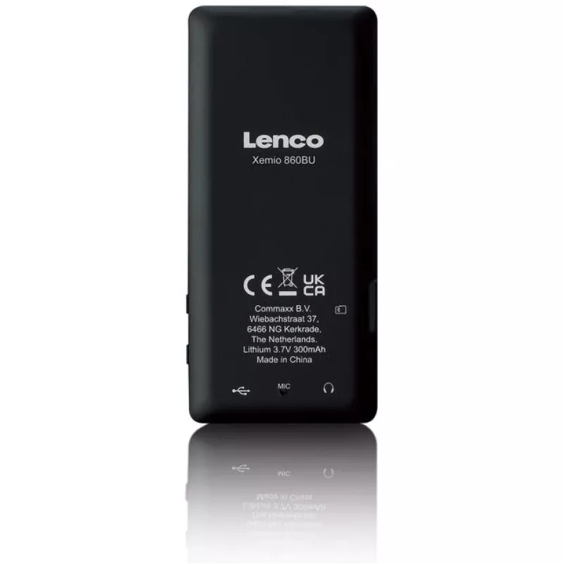 MP3 grotuvas Lenco Xemio-860BU 8 GB juodas mėlynas LCD 18 val. atkūrimo