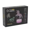 Manta SNL116RGB LED RGB 3D dekoratyvinė lempa su arkliais