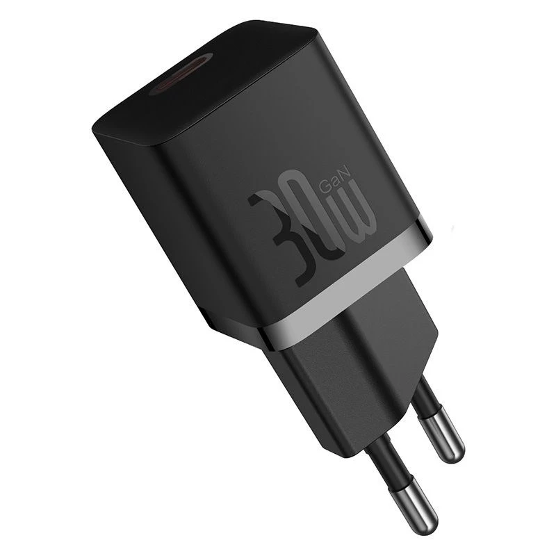Baseus P10110902113-01 USB-C GaN5 mini 30W tinklo įkroviklis Juodas
