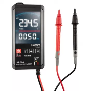 Skaitmeninis multimetras NEO tools N94-004 su skaitmeniniu ekranu – matuoja įtampą ir srovę