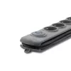 Įtampos apsaugos ilgintuvas Qoltec 50166 Pilka 6 kištukinių lizdų 230V 3m