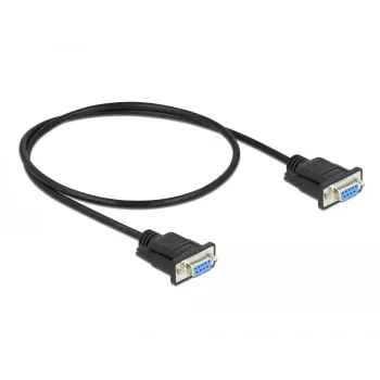 Serijinis kabelis DeLOCK 86614 Juodas 0,5 m RS-232