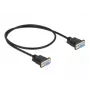 Serijinis kabelis DeLOCK 86614 Juodas 0,5 m RS-232