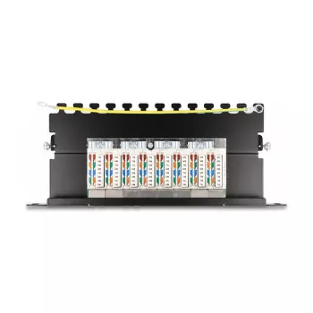 DeLOCK Patch Panel 10 colių 8 prievadų Cat.6A 0,5U juodas