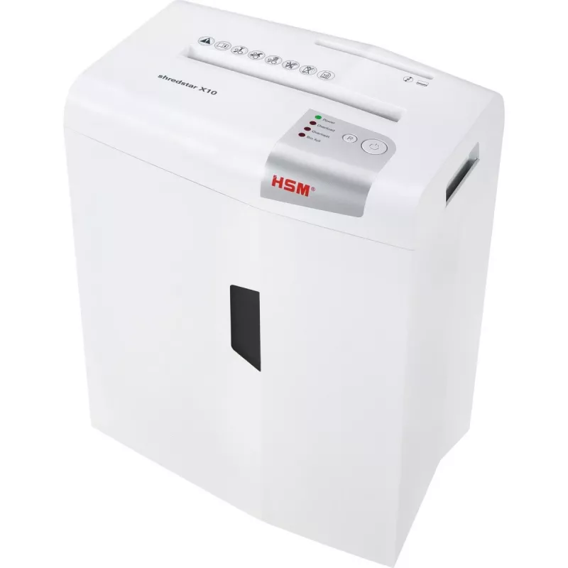 HSM shredstar X10 dokumentų smulkintuvas, 4,5 x 30 mm + atskiras CD pjovimo mechanizmas