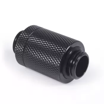 Alphacool ES D-Plug 25,5 mm G1/4 AG į G1/4 AG - giliai juodas (17580)