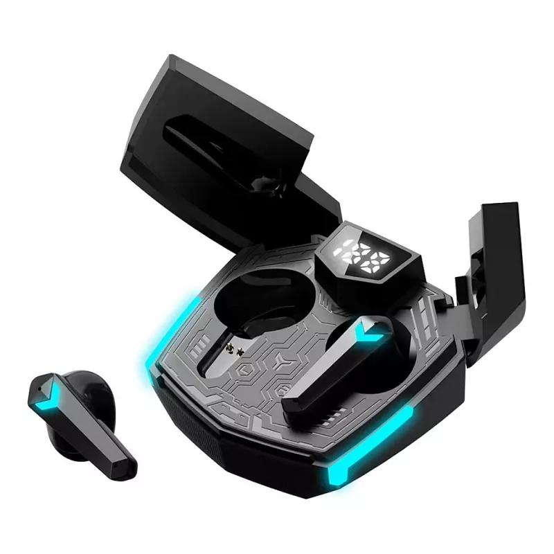 Canyon GTWS-2 Belaidės ausinės žaidimams su ausų kabliukais, USB-C, Bluetooth, įkrovimo doku, juodos (CND-GTWS2B)