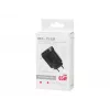LCD sieninis įkroviklis su USB lizdu + 2x USB-C PD 65W GAN juodas vatmetras