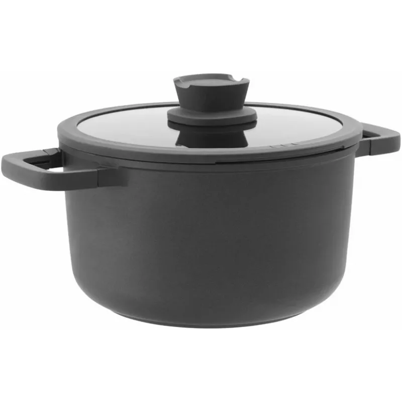 Stockpot STONE+ su dangčiu 24x14 cm 5.6 L