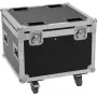 Flightcase Roadinger 4x TMH-S90/H90/B90 — patvarus dėklas 4 įrenginiams