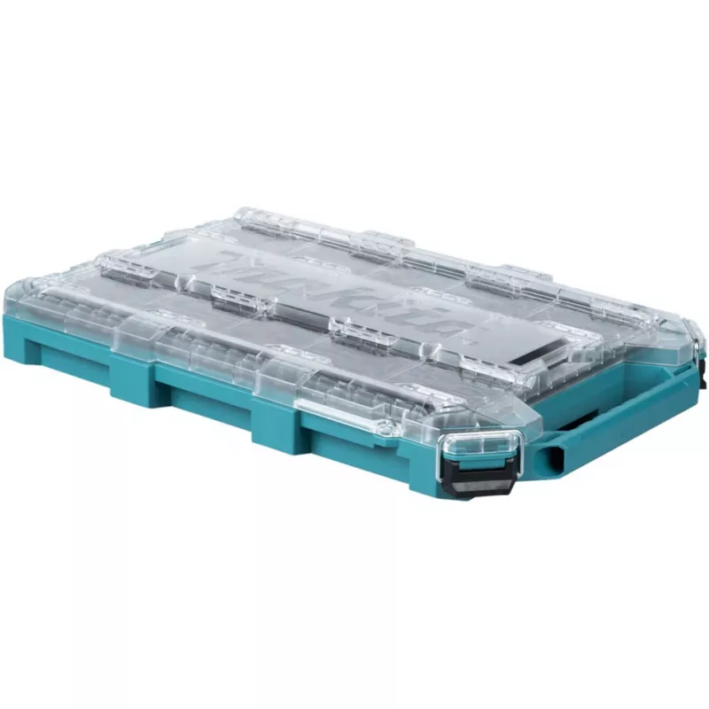 MAKTRAK Organizer Flat M, dėžutė įrankiams Mėlyna/skaidri, skaidrus dangtis
