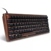 Klaviatūra Sharkoon SGK50 S2, USB, QWERTZ, vokiška, medžio apdaila