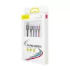 USB laidas Baseus Fast 4in1 2xUSB-C / Lightning / Micro 3,5A 1,2m (juodas)