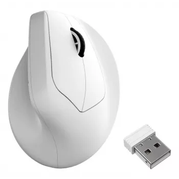 Mechaninė pelė Keychron M5 8K balta (M5-A24) laidinė/belaidė, kompaktiško dizaino