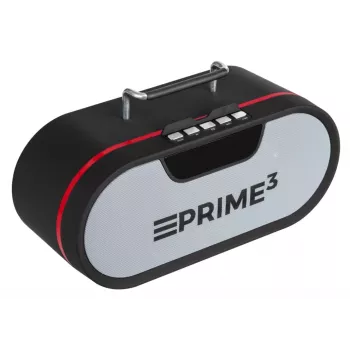 Nešiojamas radijas PRIME3 APR81 – FM, 12W RMS, MicroSD, 3600 mAh baterija, pilka