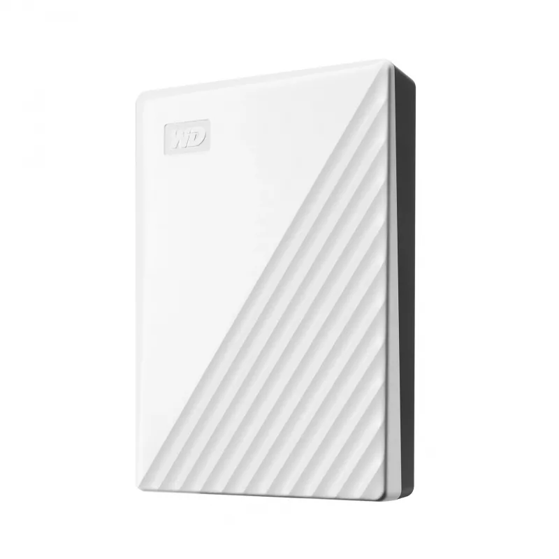 Western Digital WD My Passport 5TB Baltas USB 3.0 / 2,5 colio, 19,15 mm / 256 bitų šifravimas / WD Backup / Baltas (WDBPKJ0050BWT-WESN)