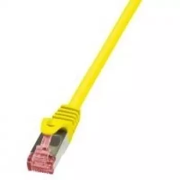 Logilink PrimeLine jungiamasis laidas - RJ-45 (kištukas) - RJ-45 (kištukas) - 7,5 m - SFTP, PiMF - CAT 6 - gofruotas, lygus, be halogenų - geltonas (CQ2087S)
