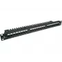 Patch panel Alantec PK001 24 prievadų UTP Cat.6 1U 19 colių – 24x RJ45, U/UTP (UTP), juodos spalvos
