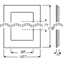 Busch-Jaeger 1754-0-4255. Produktfarbe: Gebürsteter Stahl, Markenkompatibilität: Busch-Jaeger. Breite: 107 mm, Höhe: 178 mm, Dicke: 1,1 cm (2CKA001754