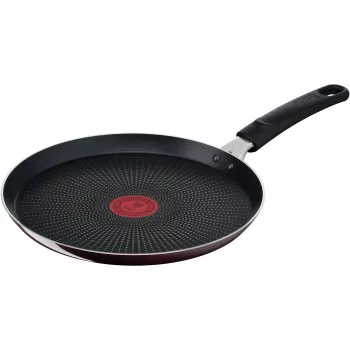 Blyninė keptuvė Tefal Resist Intense D52210 apvali 25 cm juoda raudona
