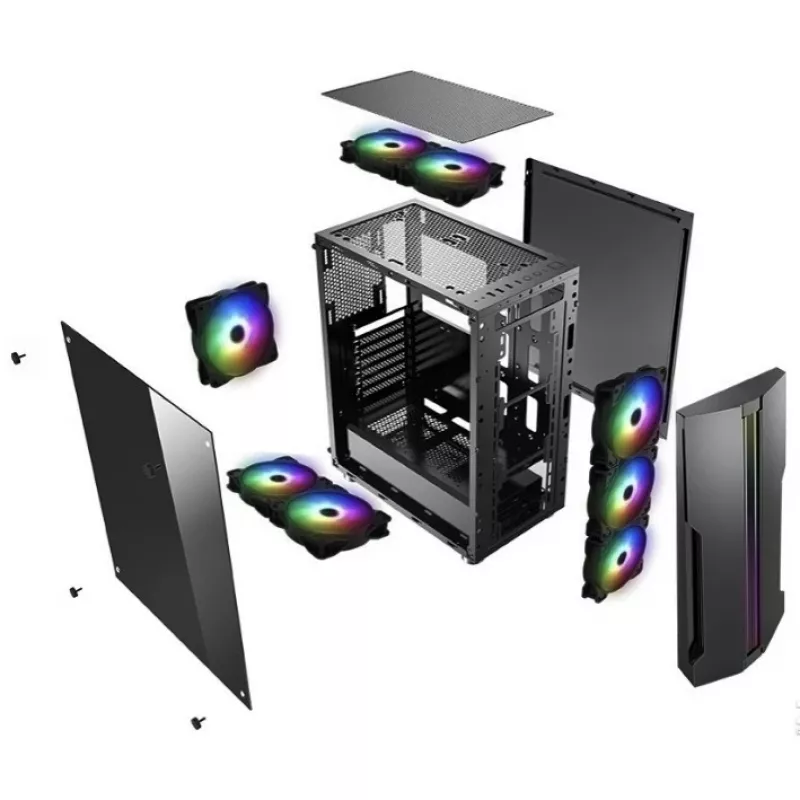 PC korpusas Xilence Performance C XILENT BLADE X512.RGB Midi Tower Juodas