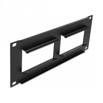 Patais skydas DeLOCK Easy 45 10 colių 2U juodas