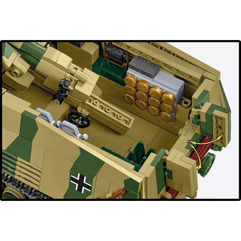 Konstruktorius Cobi Panzehaubitze Hummel 1118 dalių modelio rinkinys