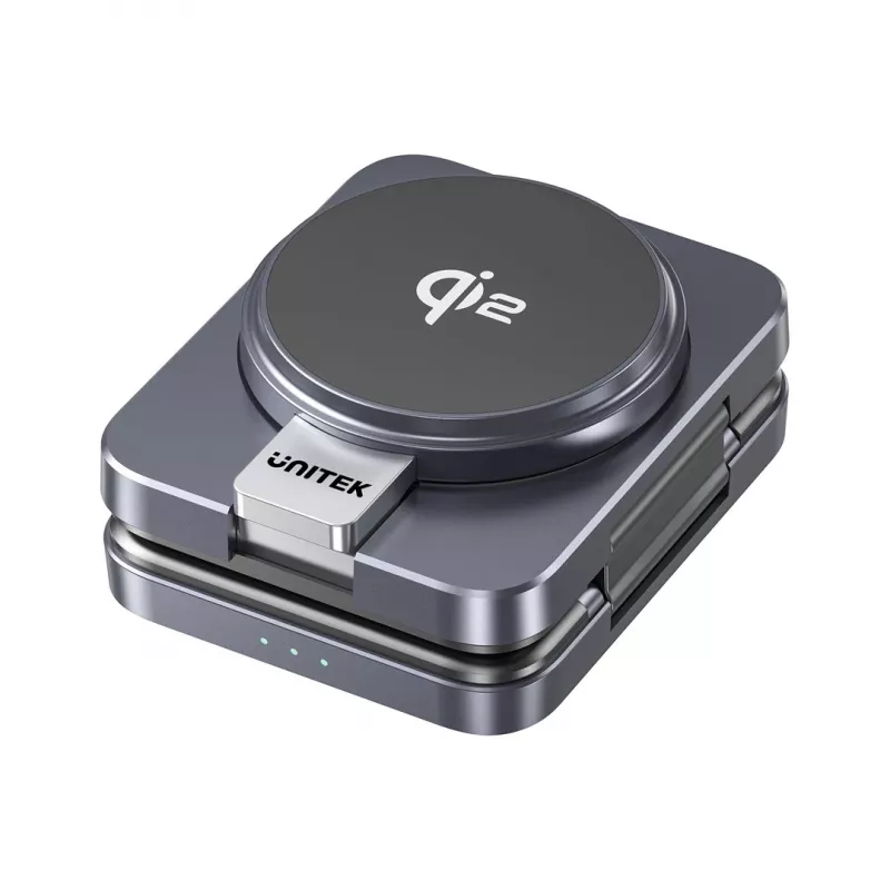 UNITEK P1300AGY01 belaidžio įkrovimo imtuvas ausinėms, išmaniajam telefonui, išmaniajam laikrodžiui USB Type-C