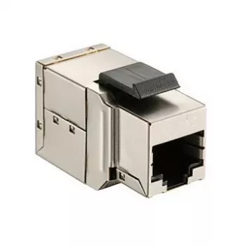 Shielded Cat6 Keystone Inline Coupler 8 vnt. rinkinys, EQUIP — Plokščia konstrukcija, RJ-45, 17×35.5×24.4 mm, sidabrinė