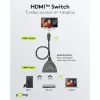 Goobay HDMI jungiklis 3 į 1 (4K @ 30 Hz) | 58487 | Juodas | HDMI moteriška | 3 HDMI moteriška | 0,58 m