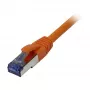 Pataisos laidas RJ45 CAT6A 500MHz 7,5m oranžinis S-STP (S/FTP) komponentų testuotas (GHMT sertifikuotas)