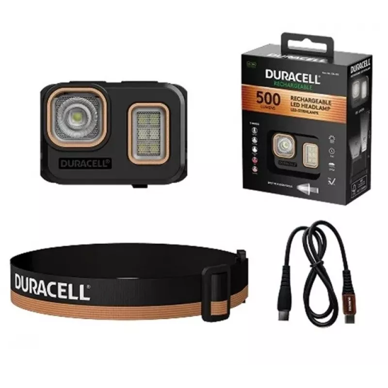 Duracell DH500R priekinė lemputė juoda, oranžinė
