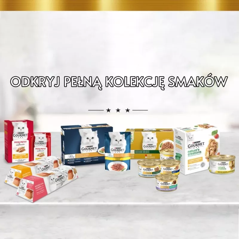 Šlapias kačių ėdalas maišeliuose Purina Gourmet Gold Savoury Cake Mix 48×85 g, suaugusioms katėms