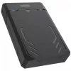 Išorinis dėklas HDD/SSD Unitek Y-3035 — 2,5/3,5 colio SATA, USB 3.2 Gen 1 (USB Type-B), 6 Gbit/s, juodas, su maitinimo adapteriu