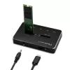 Qoltec 50310 Docking stotis 2x SSD M.2 SATA NGFF USB Type C
