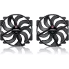 Noctua NF-A14x25r G2 PWM Sx2-PP chromax.black 140mm dviejų ventiliatorių rinkinys