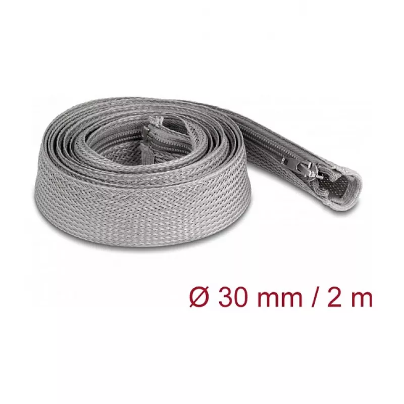 Pintas apsauginis įvynis DeLOCK 20831 2m x 30mm Pilka