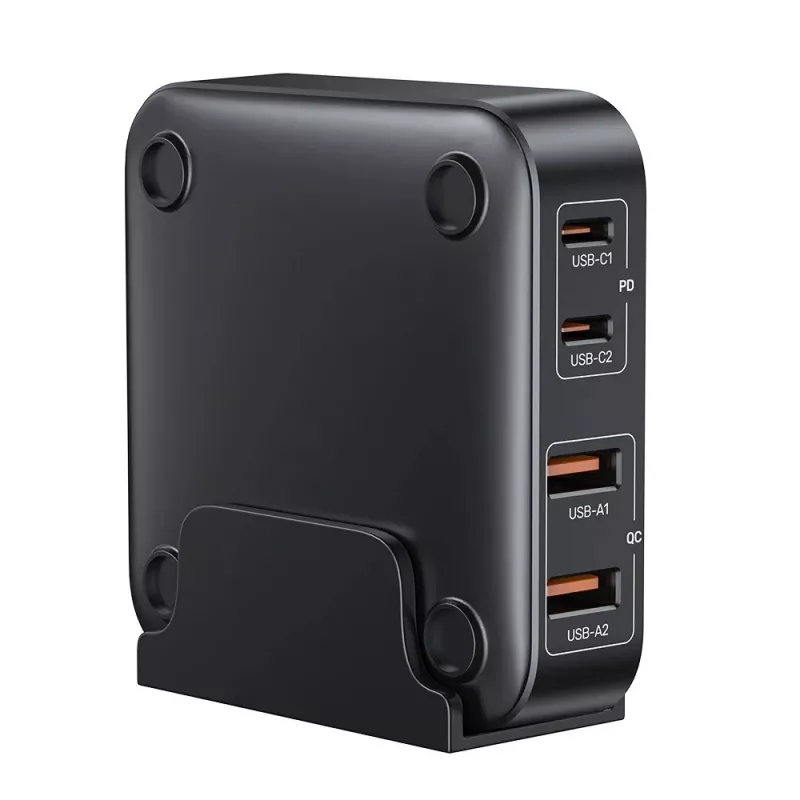 Unitek Desk Charger P1229ABK01-EU 100W stalinis įkroviklis su 2× USB-A ir 2× USB-C