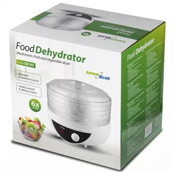 Džiovintuvas GreenBlue GB195 grybams, daržovėms ir vaisiams, 250 W, 5 sietai, tylus