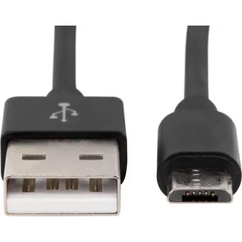 Ansmann 1700-0076 1,2 m USB A – Micro-USB juodas laidas