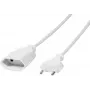 Logilink - Spannungsversorgungs-Verlängerungskabel - Eurostecker (W) bis Eurostecker (M) - 2 m - weiß (CP126)